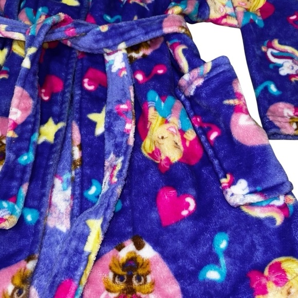 Nickelodeon Jojo Siwa Girl's Size 6 Plush Bath Robe with Belt Pockets Very Soft - Picture 3 of 4